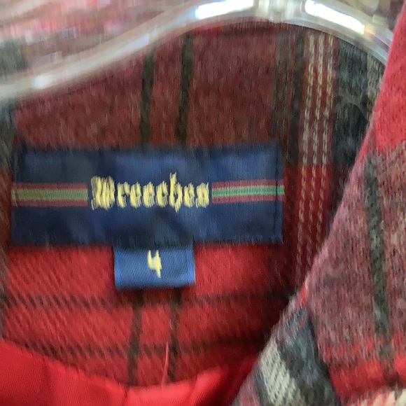 Breetches Wool Black & Grey plaid Dress, Size 4 - Picture 2 of 6